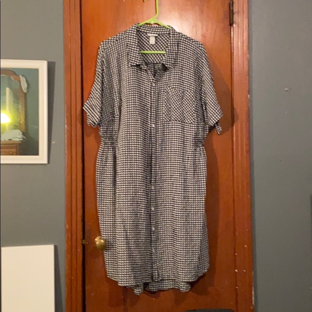 Button up dress